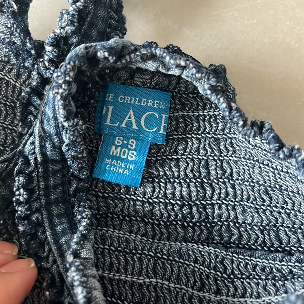 Zara Baby Girl Jean Children’s Place Denim Tunic Dress Denim Top Bundle 6 Months - Picture 8 of 15